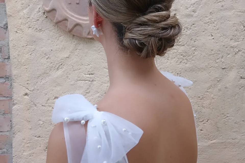 Chignon con i miei orecchini
