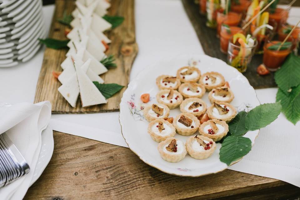 Un dettaglio dell'aperitivo