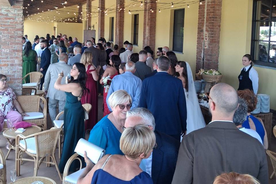 Porticato con buffet aperitivo