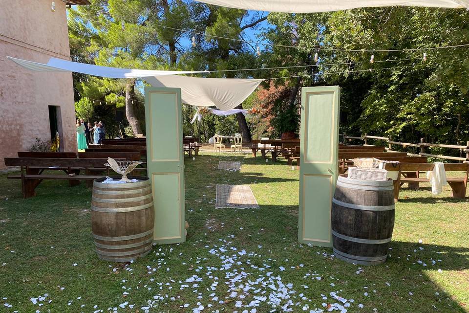 Backyard wedding