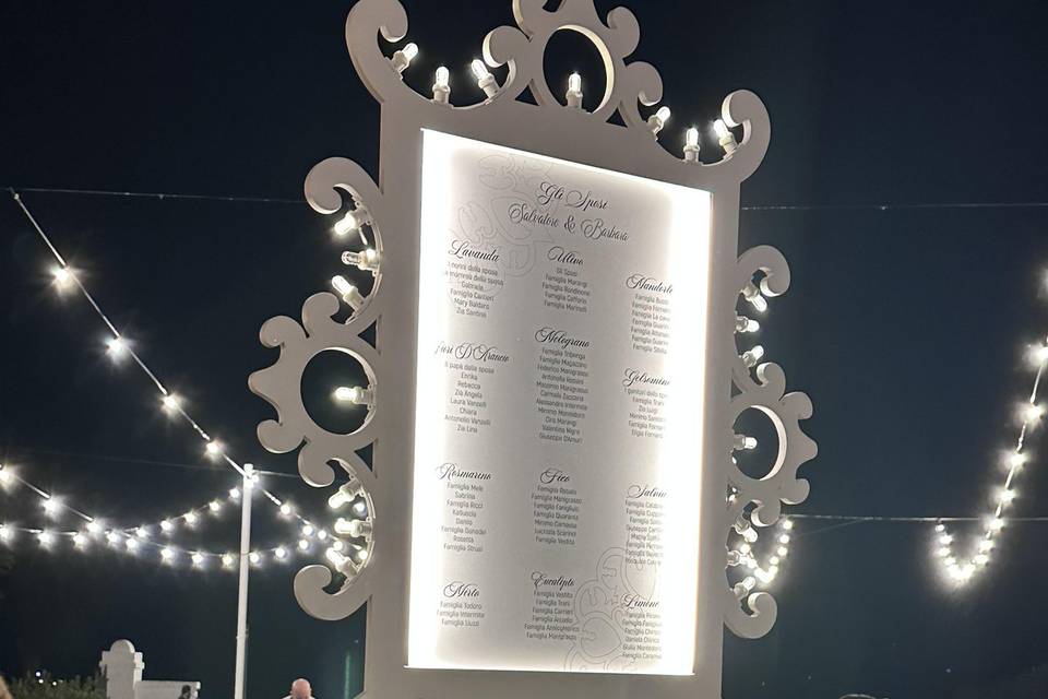 Tableau mariage