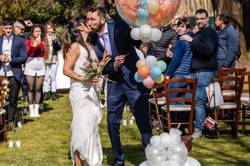 Sposi e palloncini