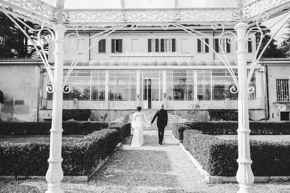 Retro della villa