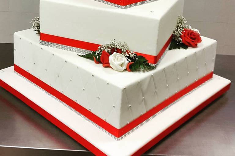 Wedding cake rosso