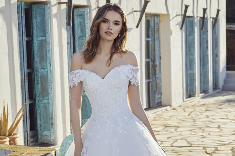 Abito white in pizzo