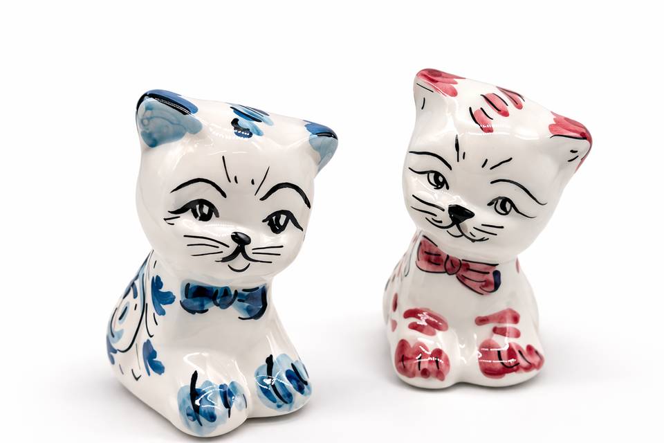 Gatto con fiocco 9cm