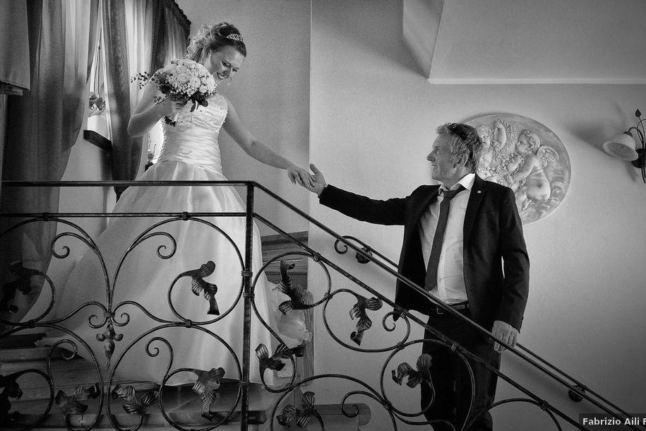 La sposa con il padre