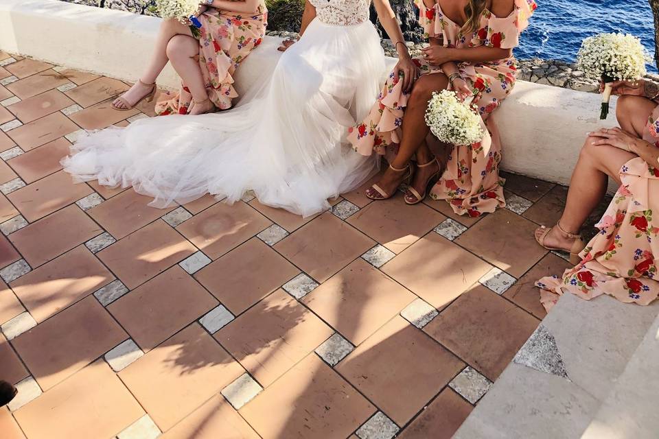 Damigelle sposa Positano