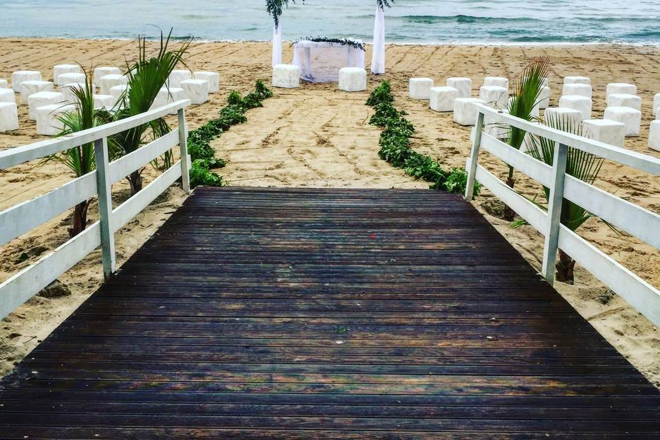 Beach Wedding Green