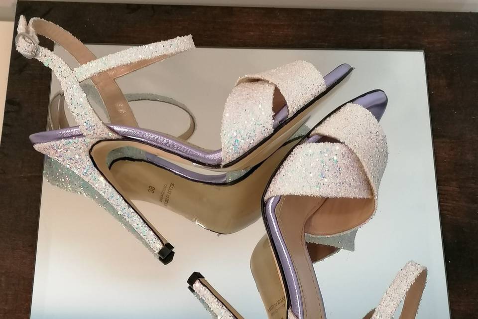 In glitter bianco