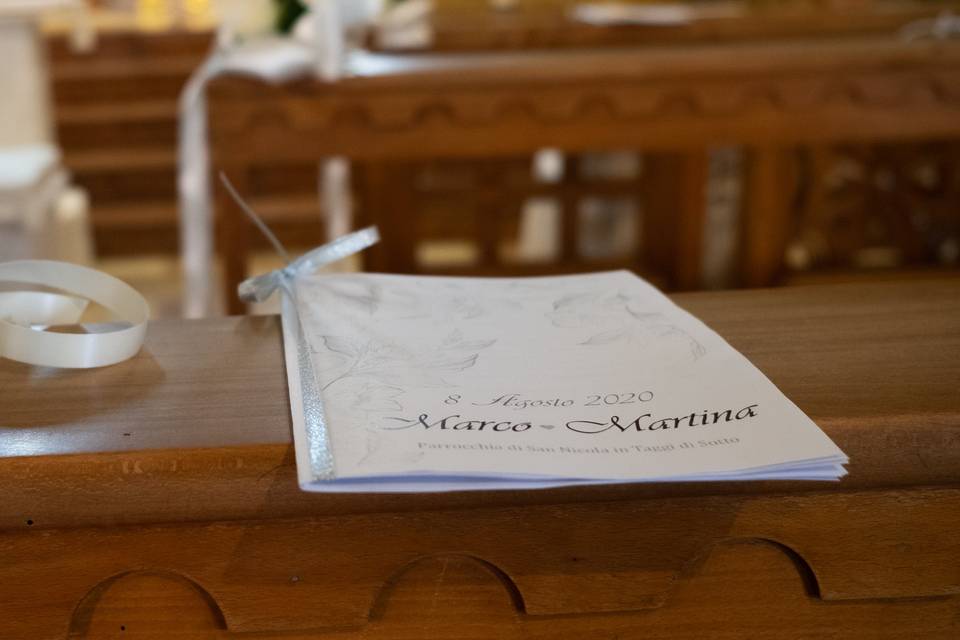 Libretto cerimonia