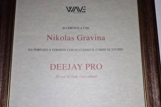 DIPLOMA CERTIFICAZIONE