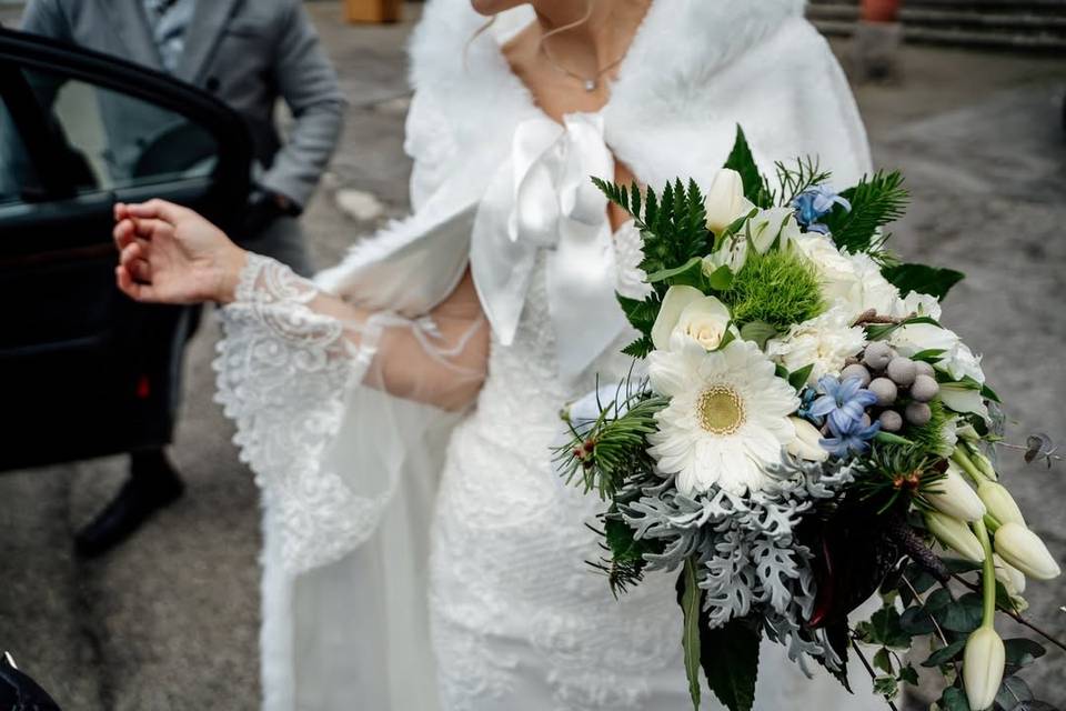 Abito da sposa invernale