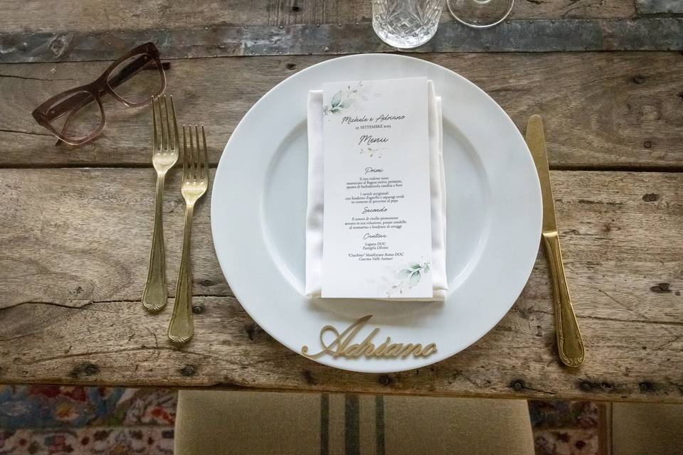 Segnaposto tavola