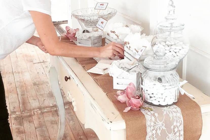 Allestimento confettata