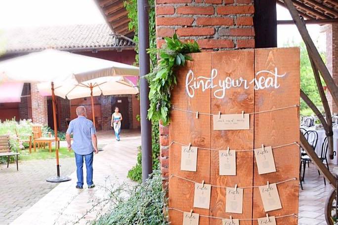 Tableau de mariage country