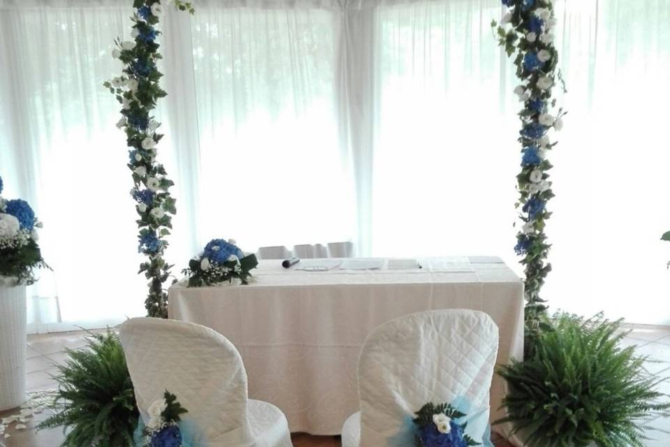 Allestimento ceremonia civile