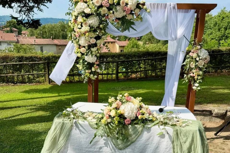 Allestimento ceremonia civile