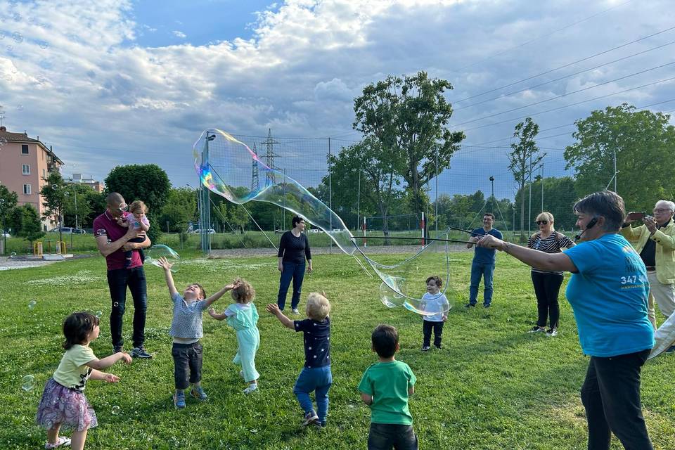 Bolle di sapone giganti