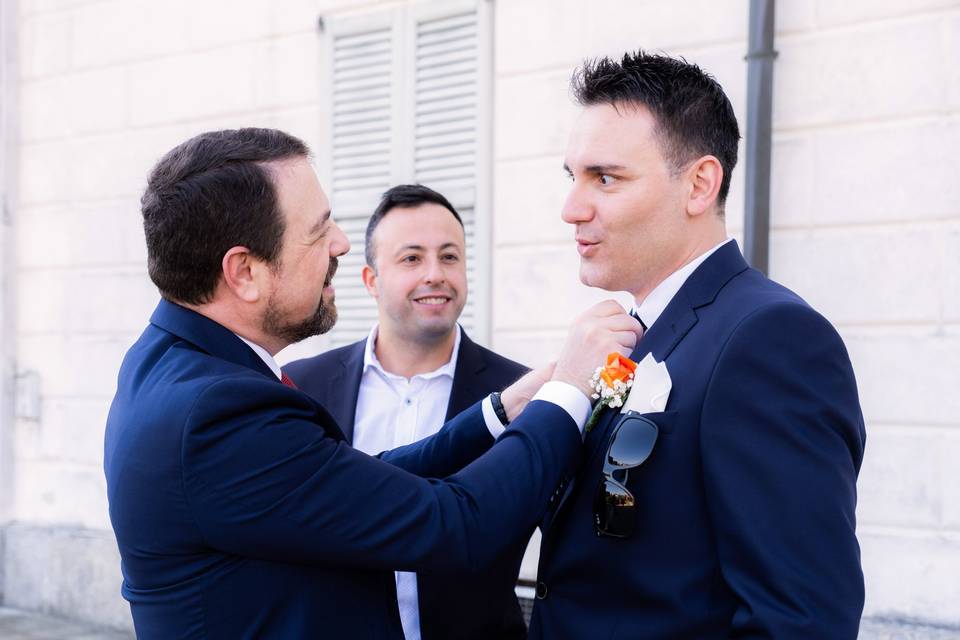 Preparazione sposo