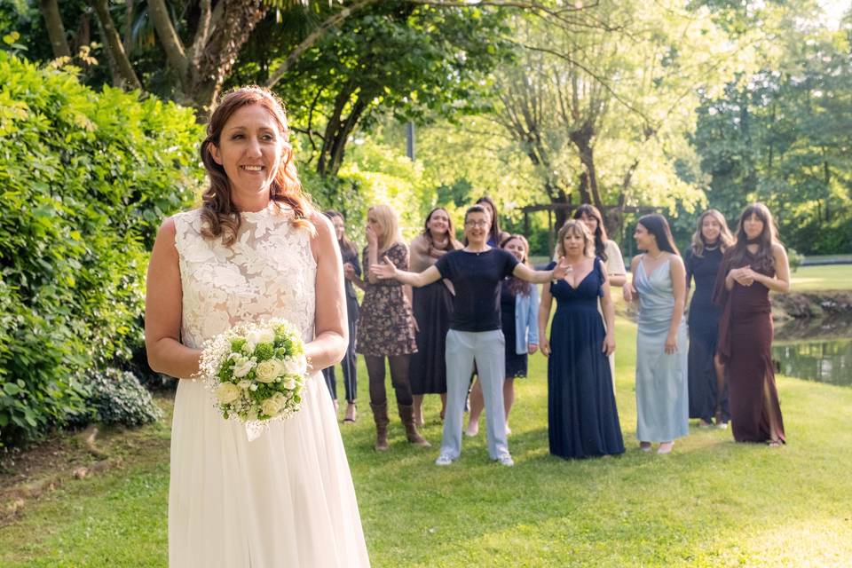 Il lancio del bouquet