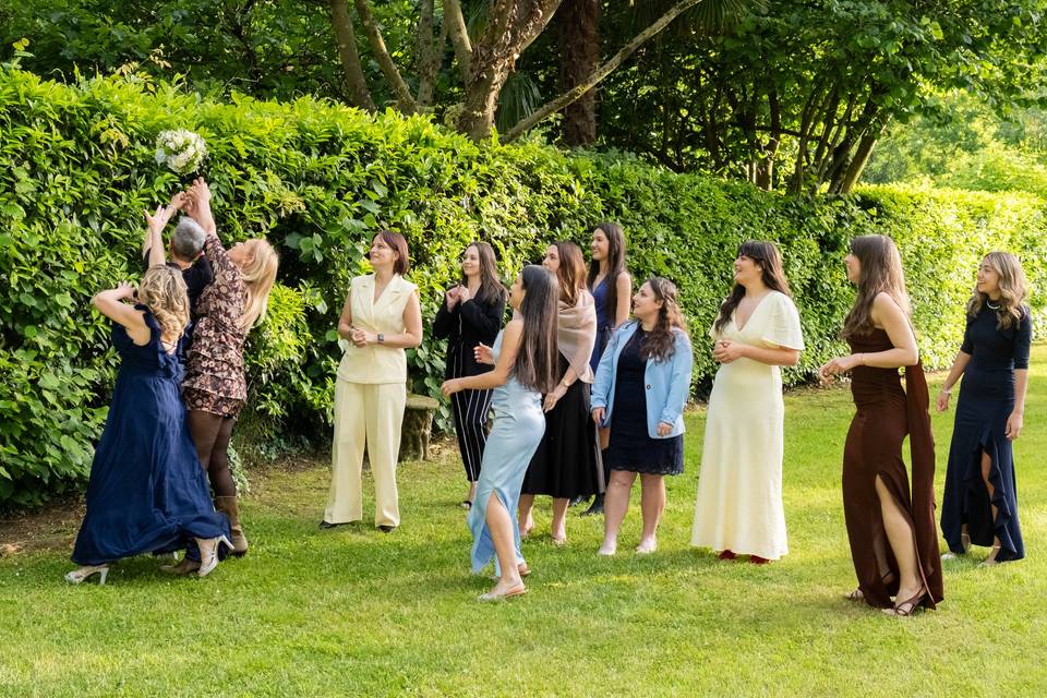 Il lancio del bouquet