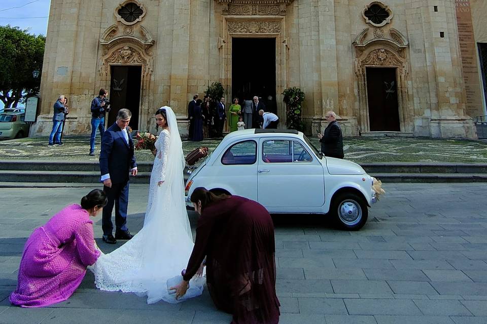 Wedding fiat 500