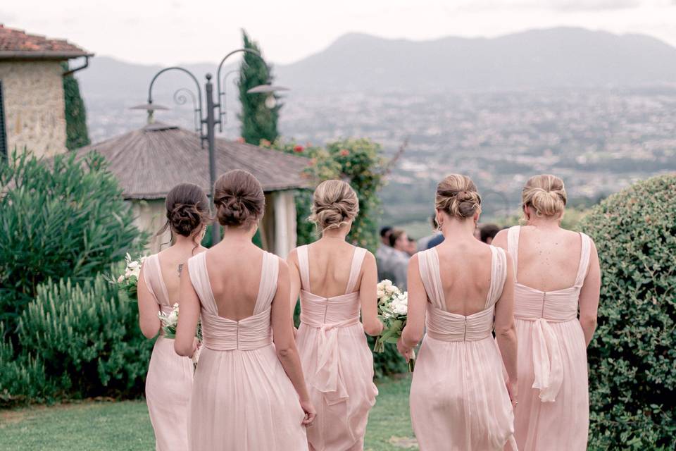 Lis bridesmaids on show