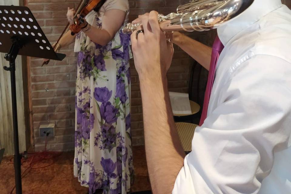 Violino e flauto basso