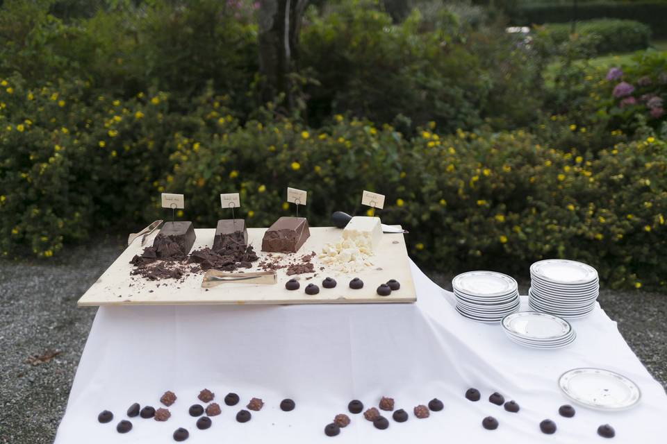 Tavolo dei cioccolati
