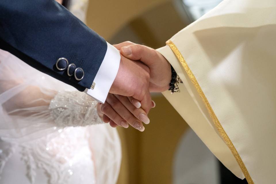 Il momento della cerimonia