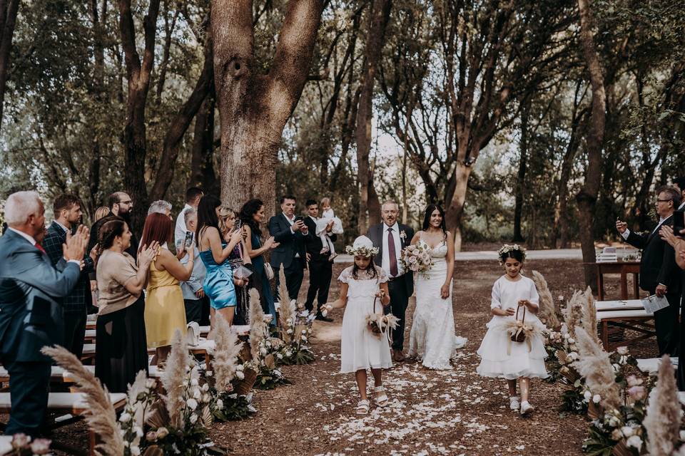 Matrimonio elegante in mezzo a