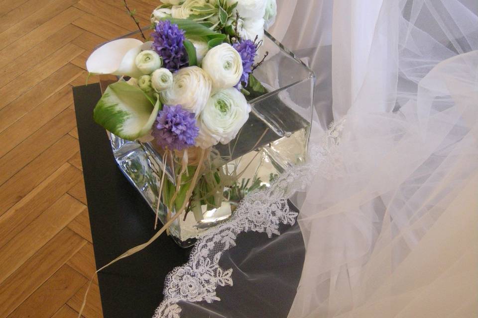 Bouquet da sposa juta