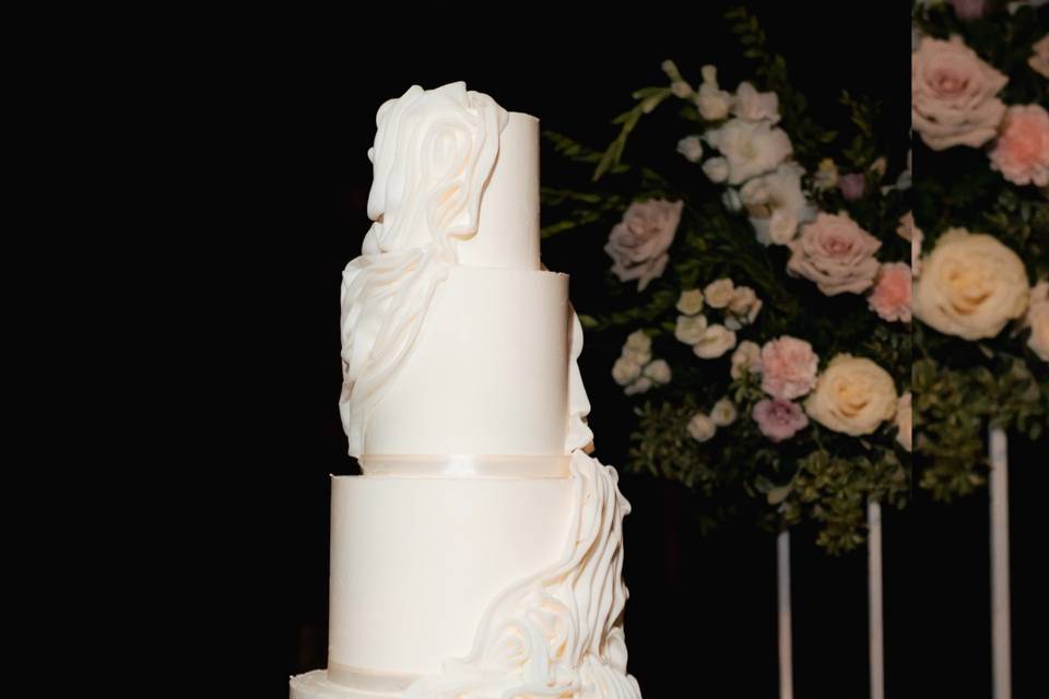 Torta ispirata dall’abito spos