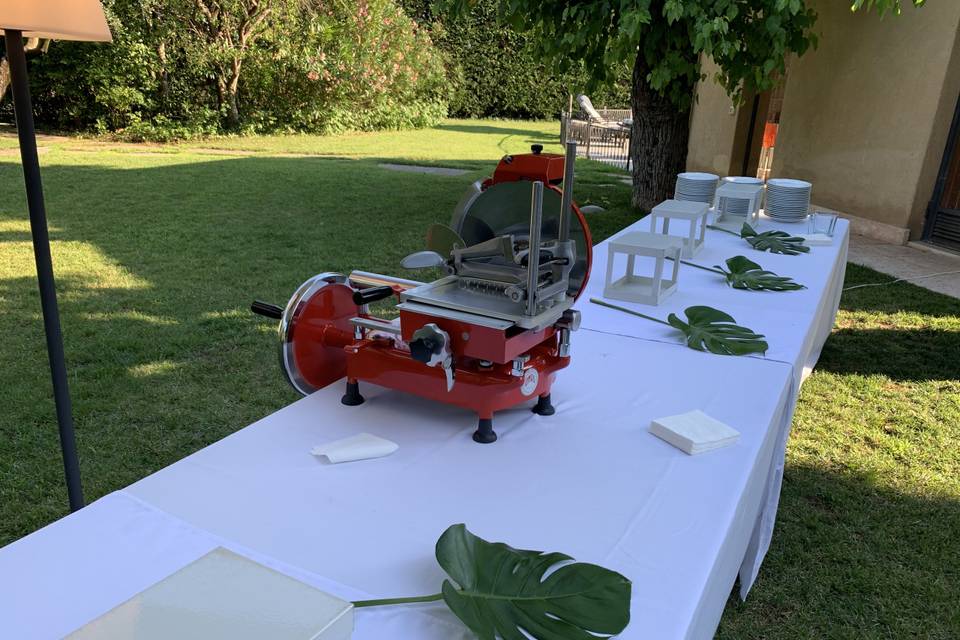 Preparazione banchetto