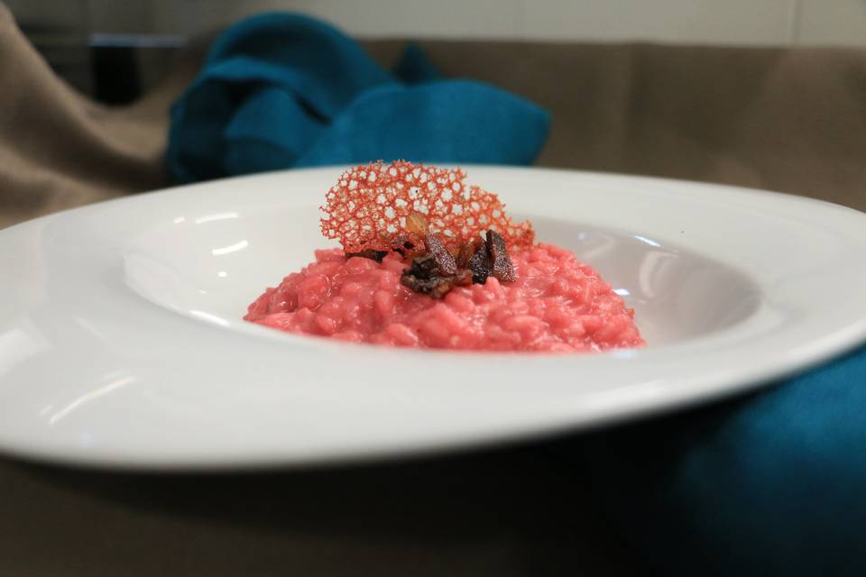 Risotto alla barbabietola