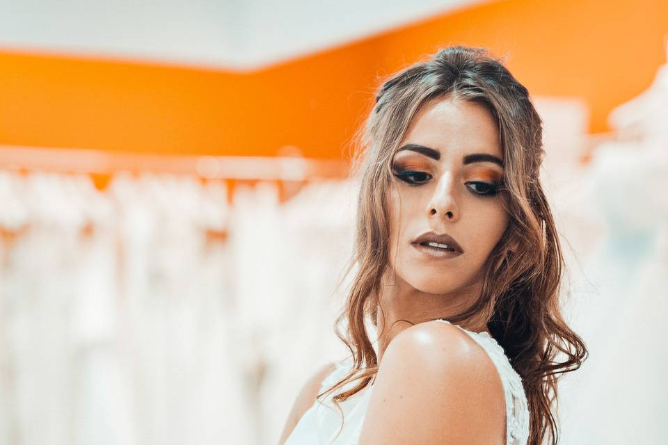 Shooting make-up sposa
