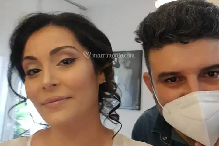 Selfie con la sposa