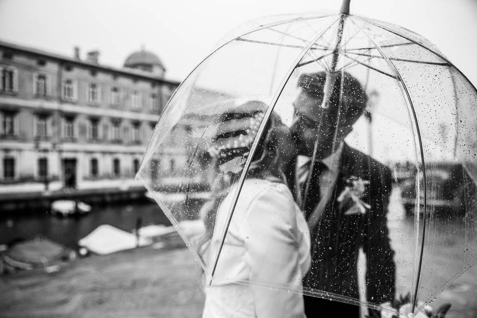 Un bacio sotto la pioggia