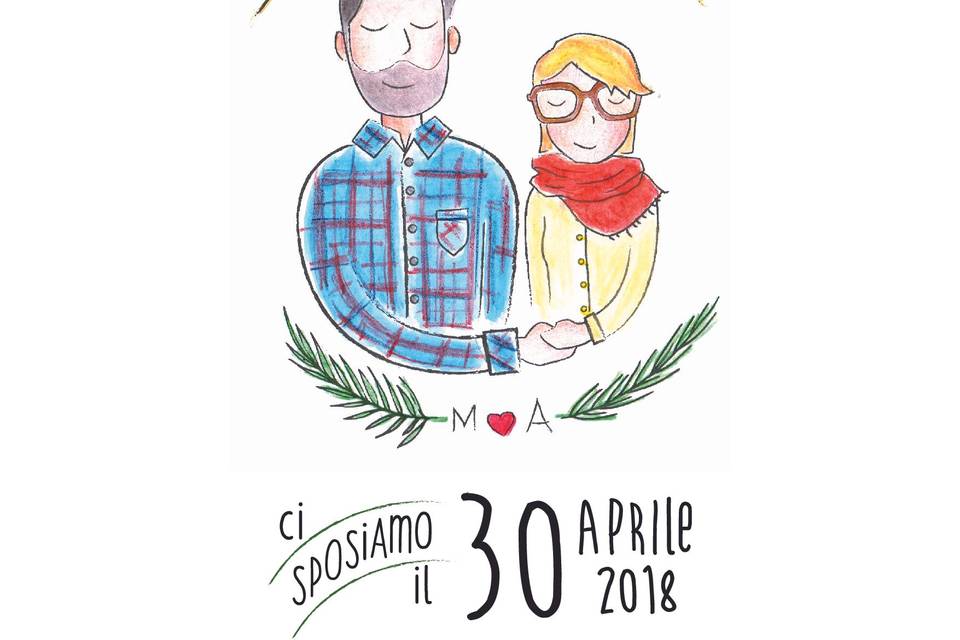 Partecipazioni con disegno a m