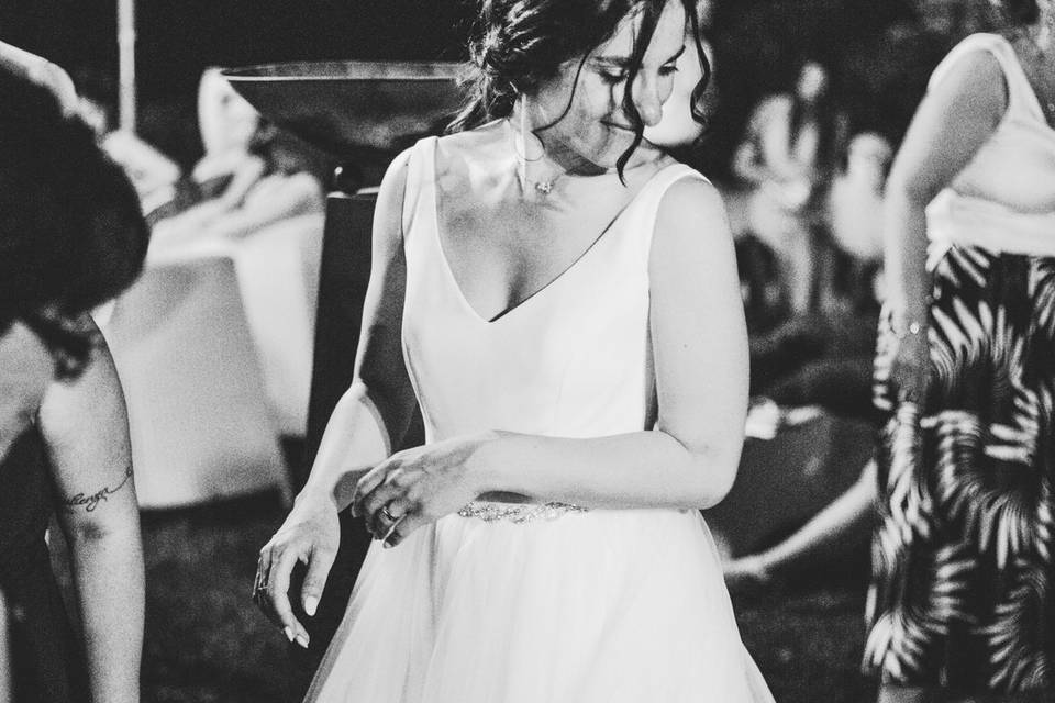 Sposa in black and white