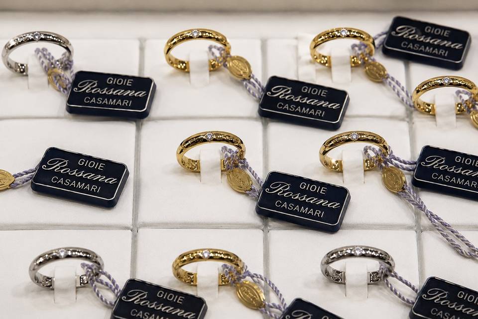 Fedi Classiche Con Diamante.