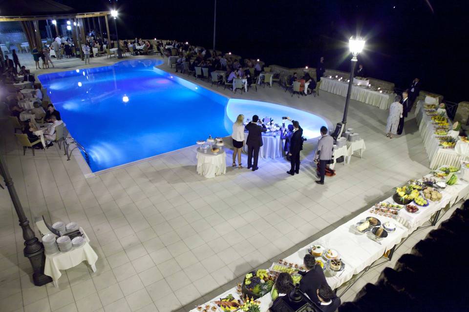 I buffet in piscina