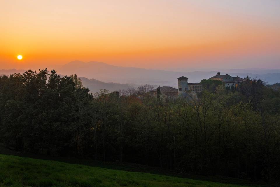 Il Castello al tramonto