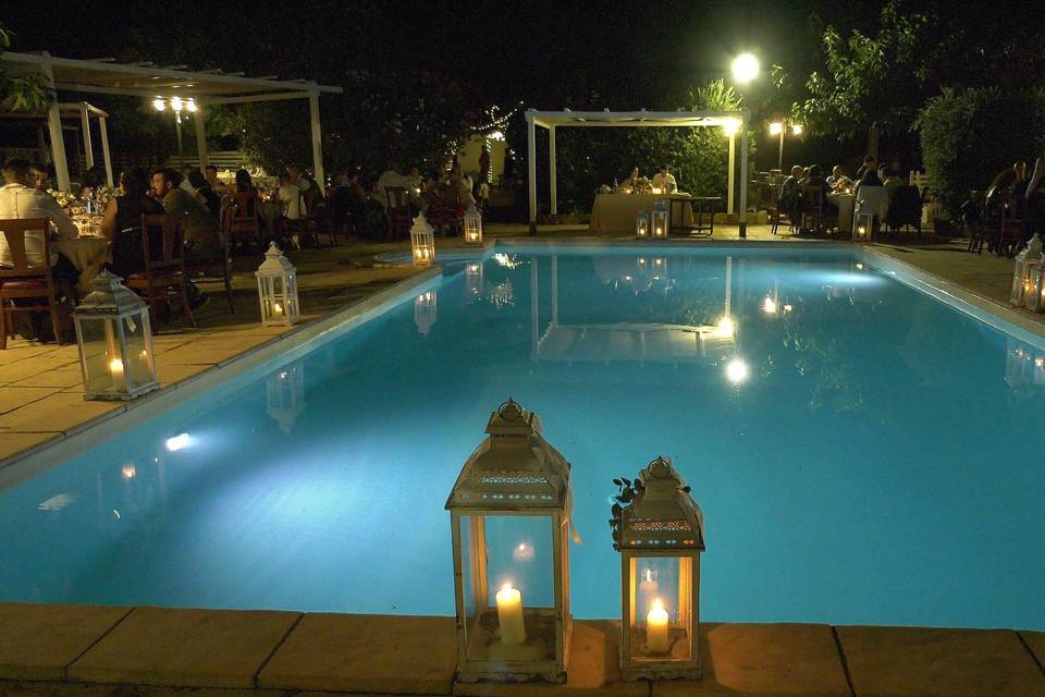 Piscina di notte