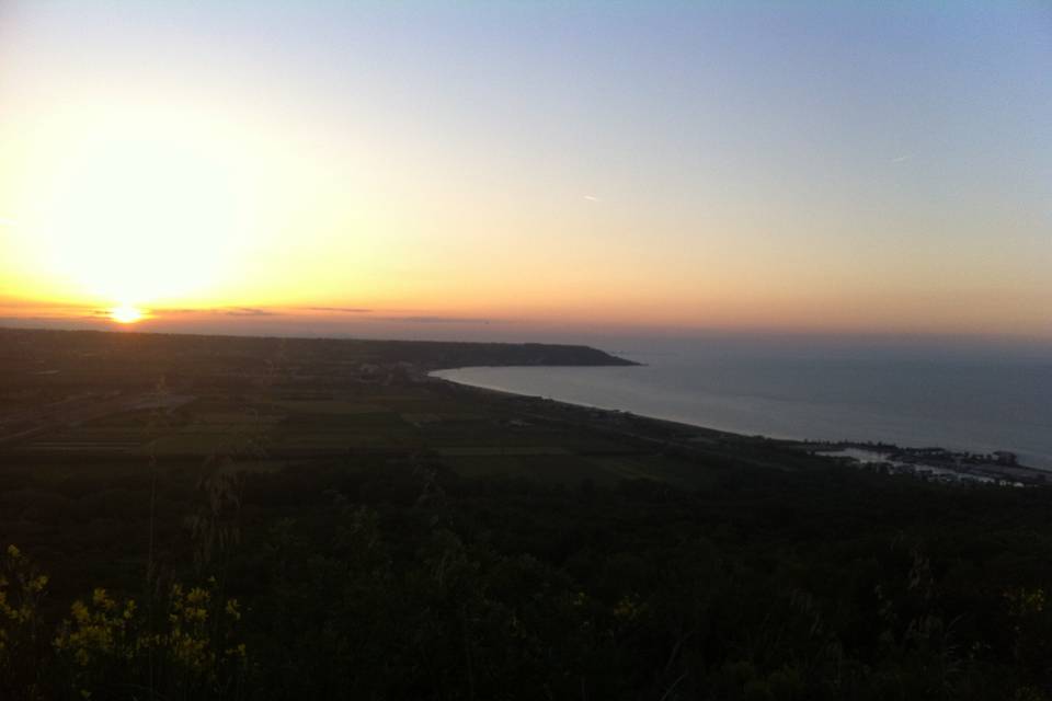 Tramonto sul golfo di Venere