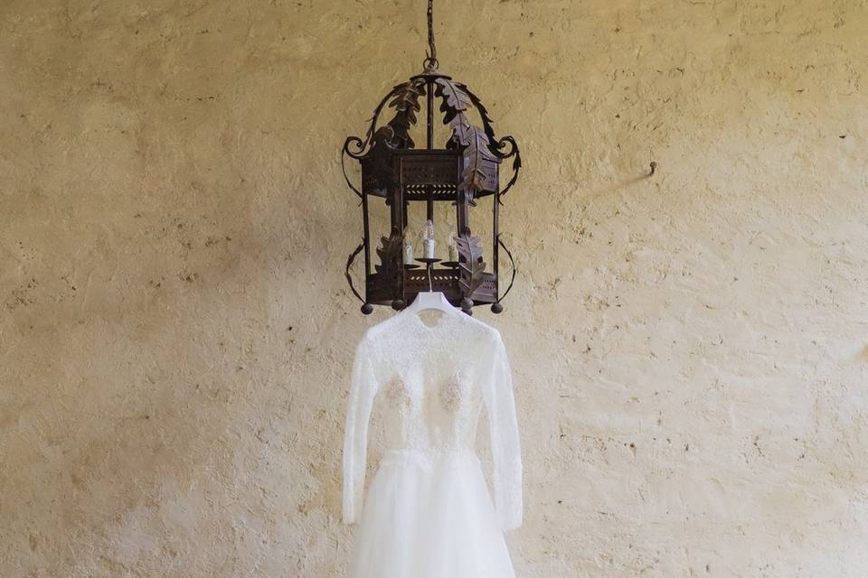 Dettaglio abito sposa