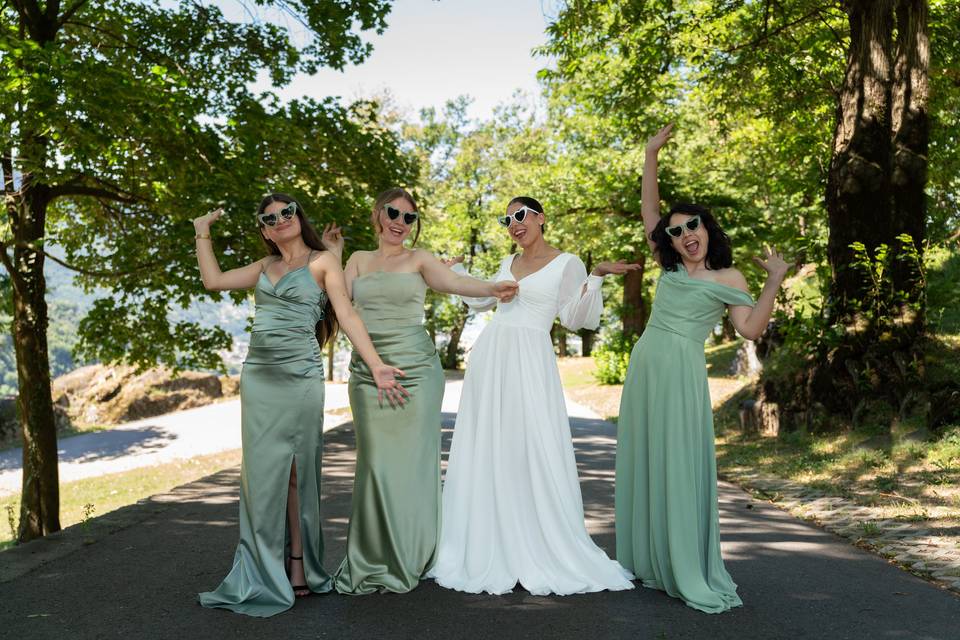 Abito sposa e damigelle