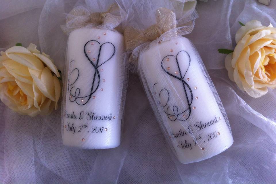 Set candele matrimonio.