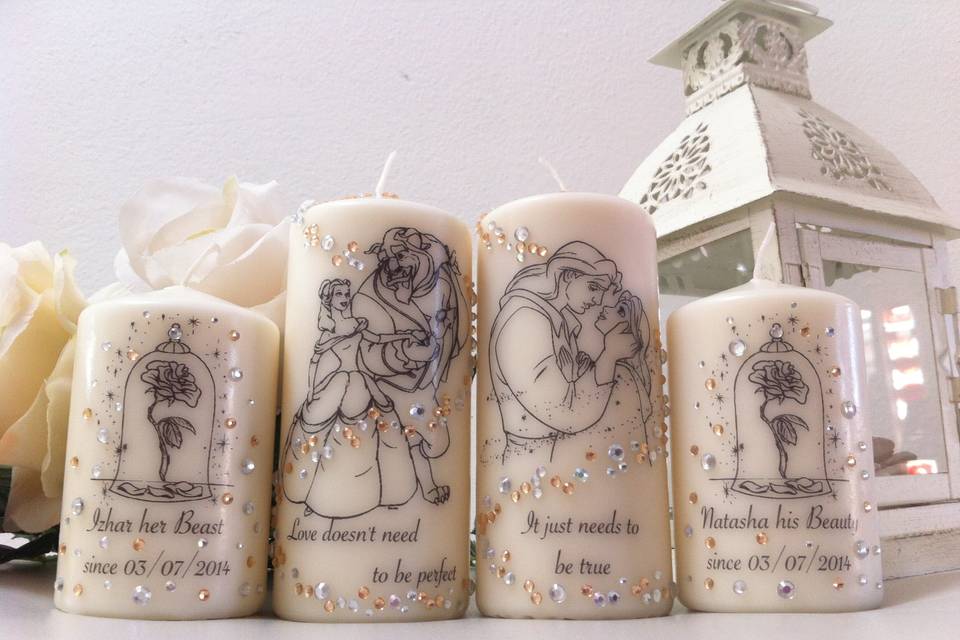 Set candele matrimonio.